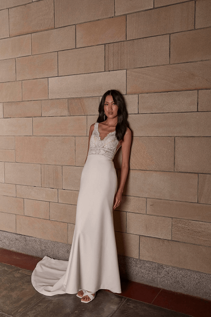 Evie Young slender wedding dress