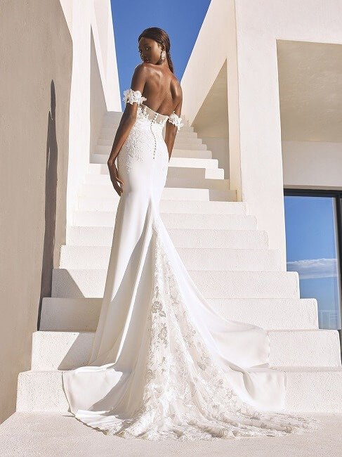 Provonias Lace Wedding Dress with Train