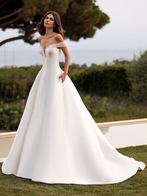 Provonias Off the Shoulder Wedding Dress